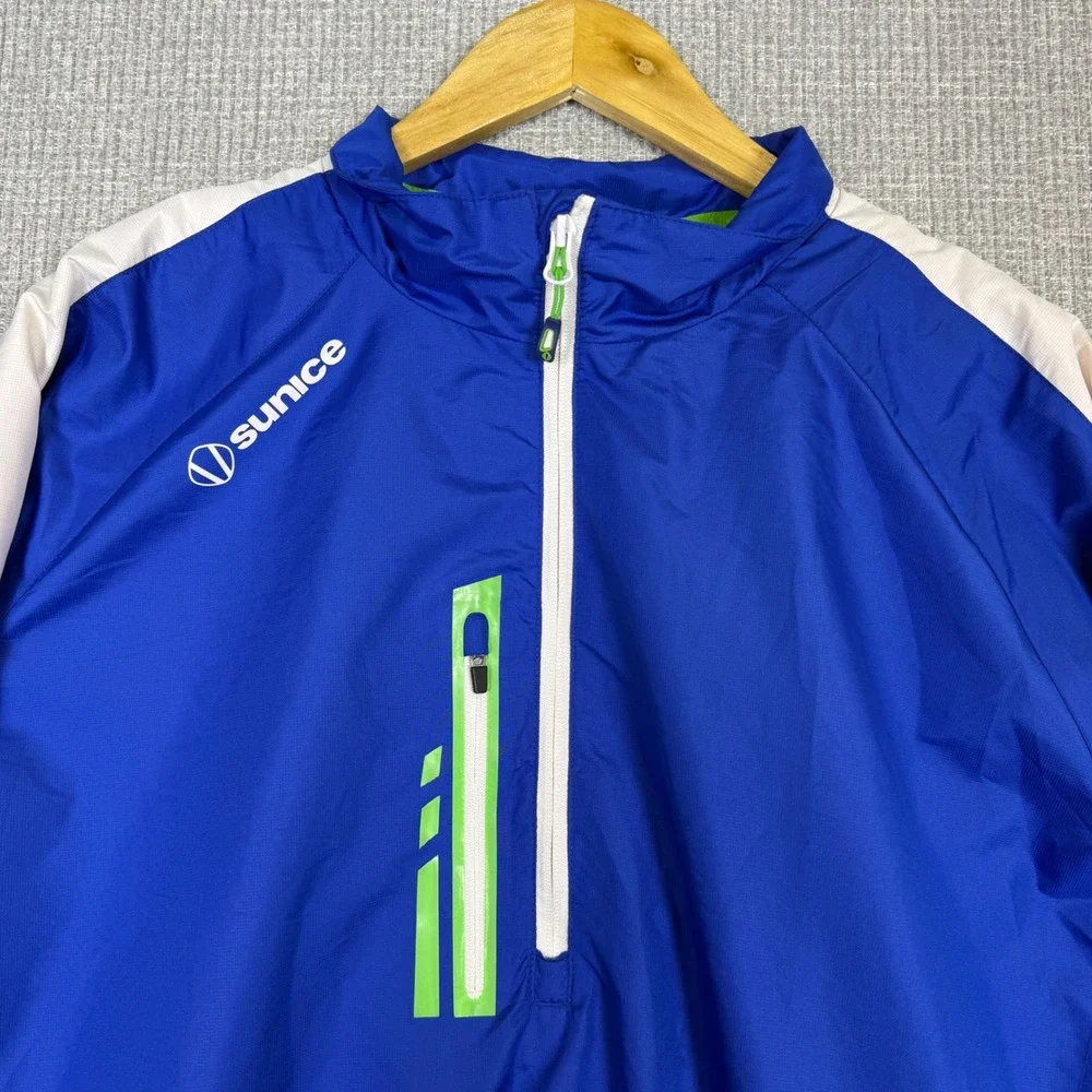 Sunice‎ Sport Pullover Windbreaker Lightweight Jacket XL Golf Blue
